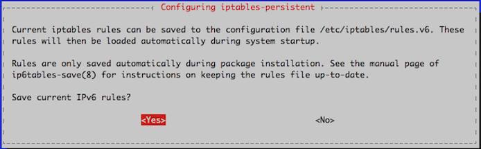 Save IPv6 rules prompt. Save IPv6 rules prompt.
