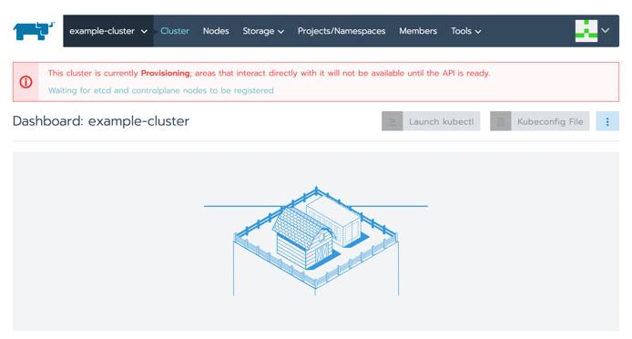 Rancher cluster dashboard