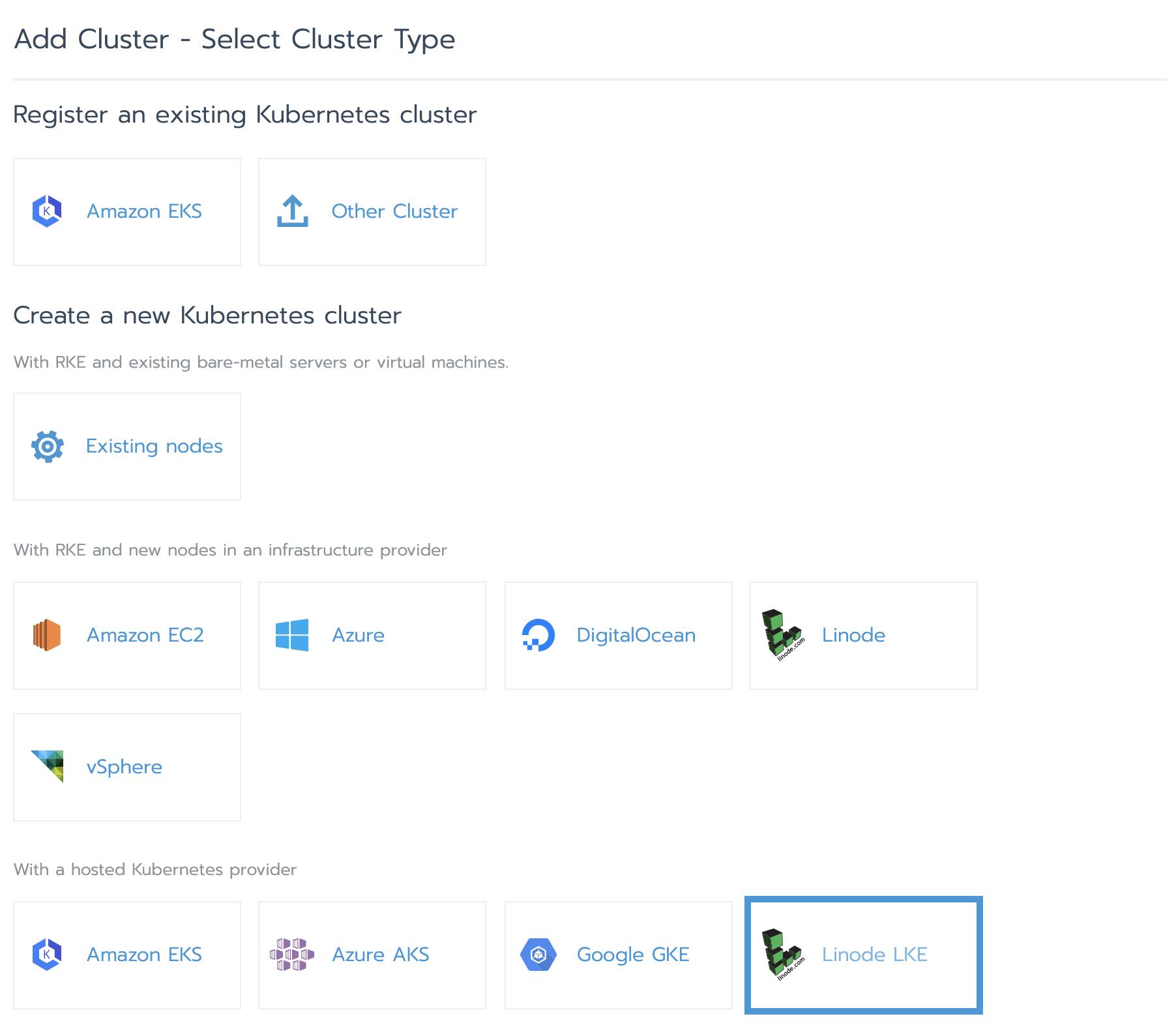 LKE Hosted Kubernetes