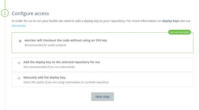 Configure access