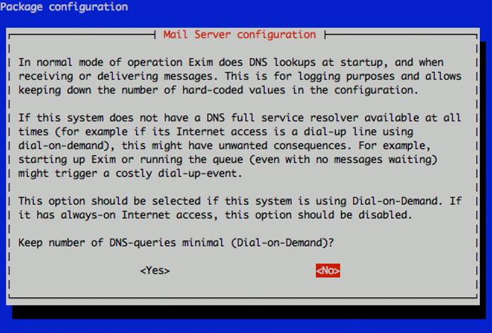 Exim4 DNS queries configuration on Ubuntu 10.10 (Maverick).