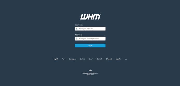 Log into your Web Hosting Manager